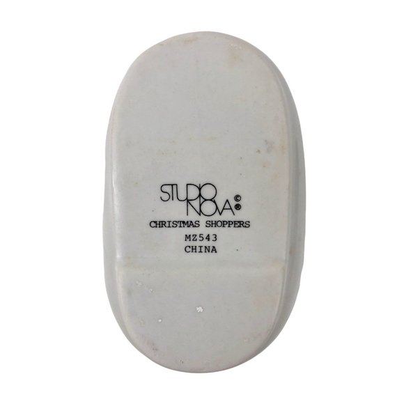 Studio Nova Large Boot Vase Planter Christmas Shoppers Porcelain MZ543 Boxed - Picture 6 of 10